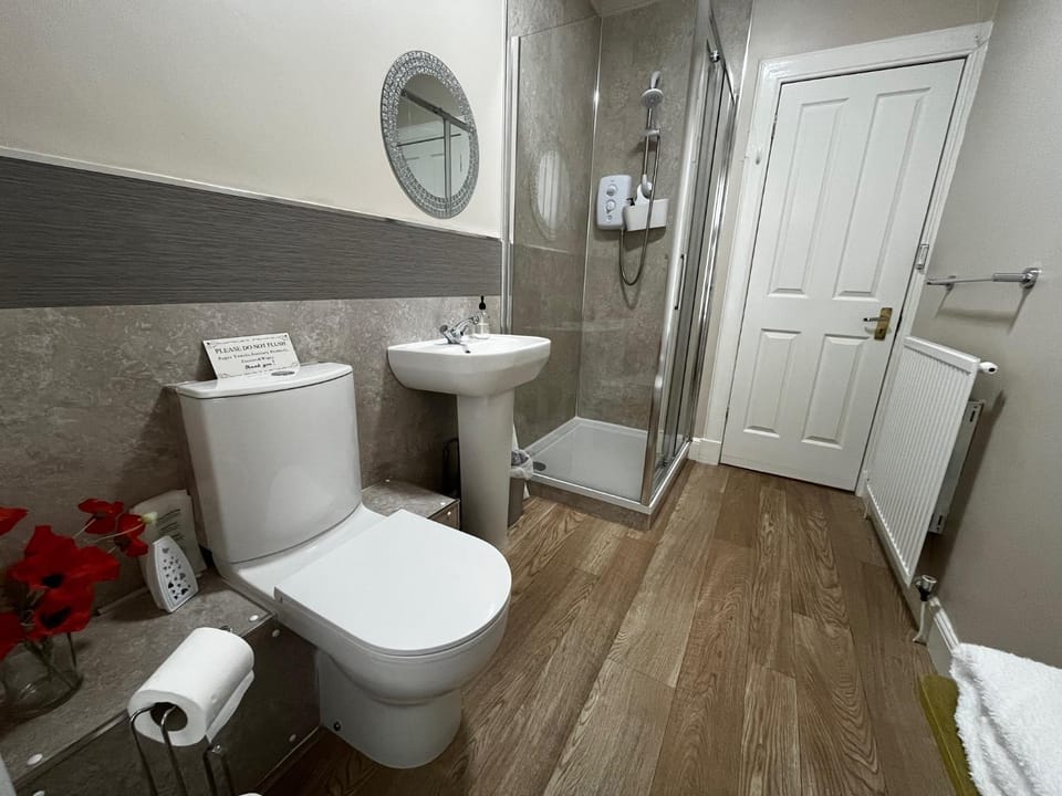 Shower, Toilet, towels