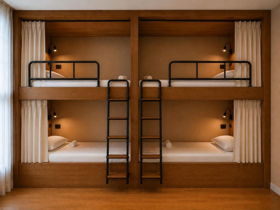 Bed, Photo of the whole room, bunk bed