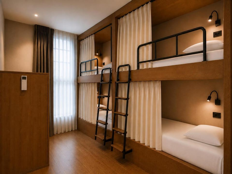 Bed, Photo of the whole room, Bedroom, bunk bed