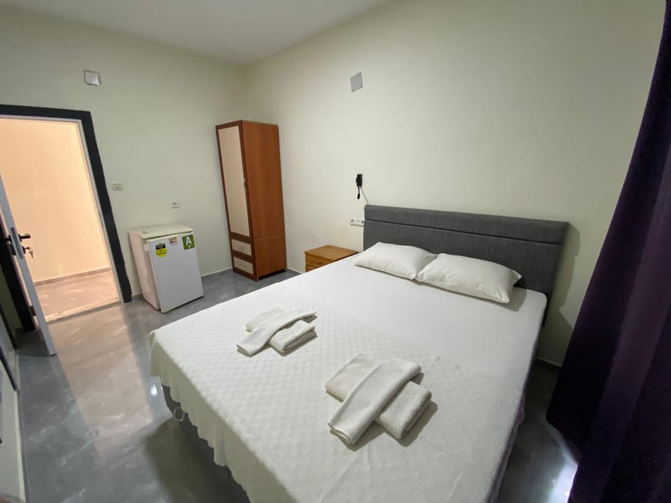 Bed, Photo of the whole room, Bedroom, towels, wardrobe
