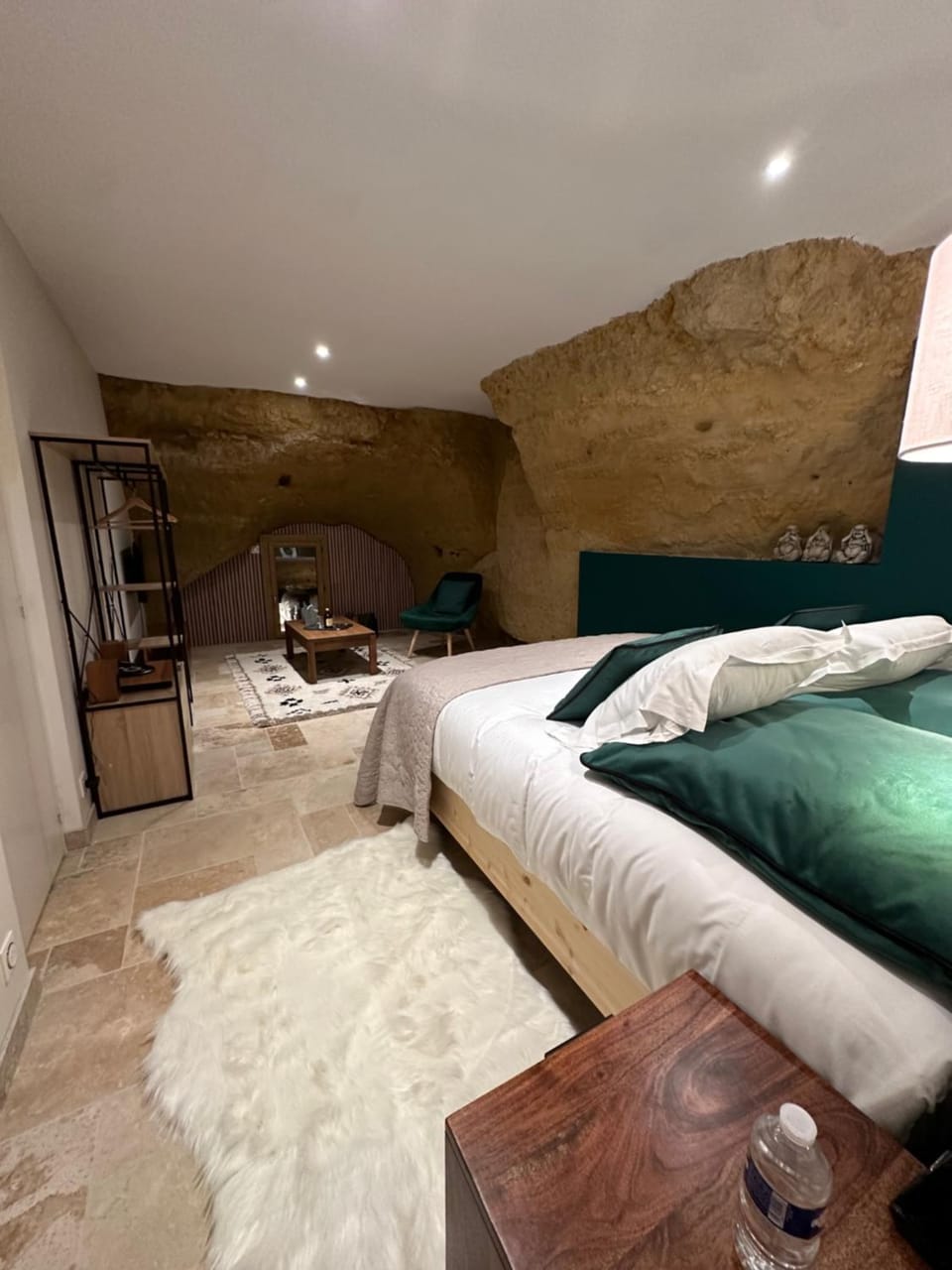 Bed, Living room, Photo of the whole room, Seating area, Bedroom