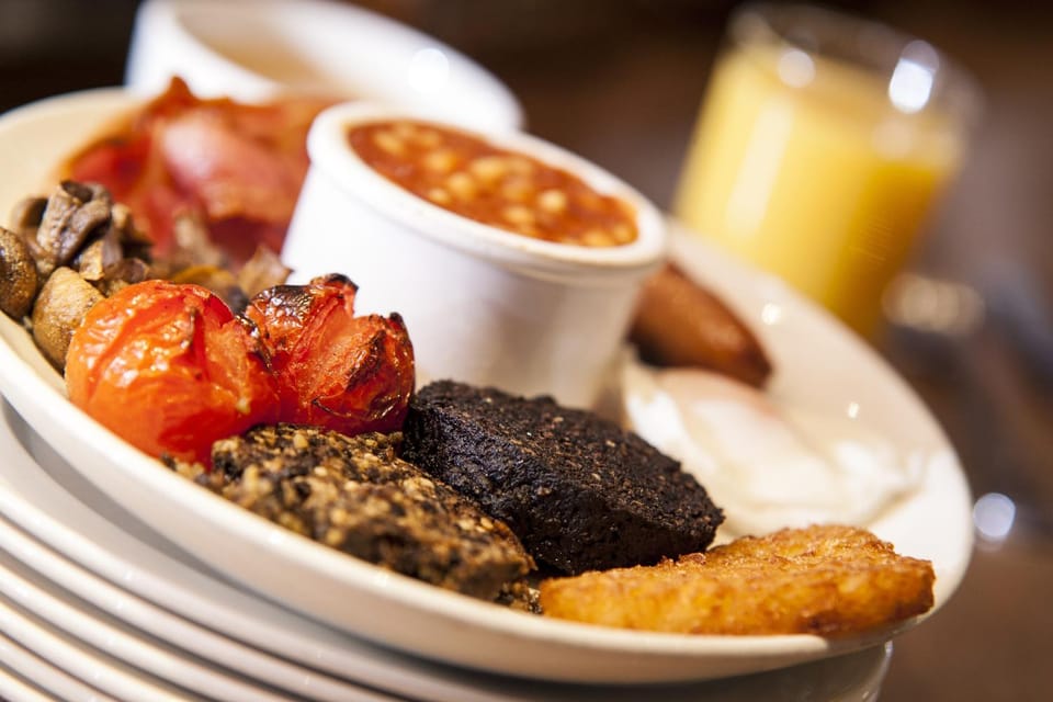 Food close-up, English/Irish breakfast