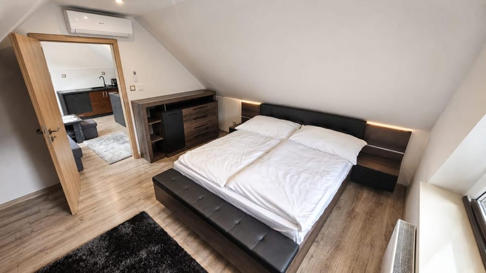 Bedroom, wardrobe, air conditioner