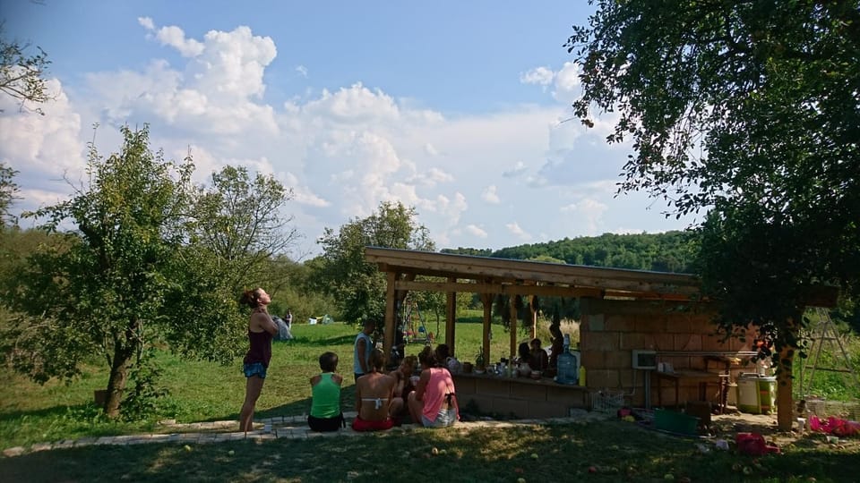 Restaurant/places to eat, Natural landscape, group of guests