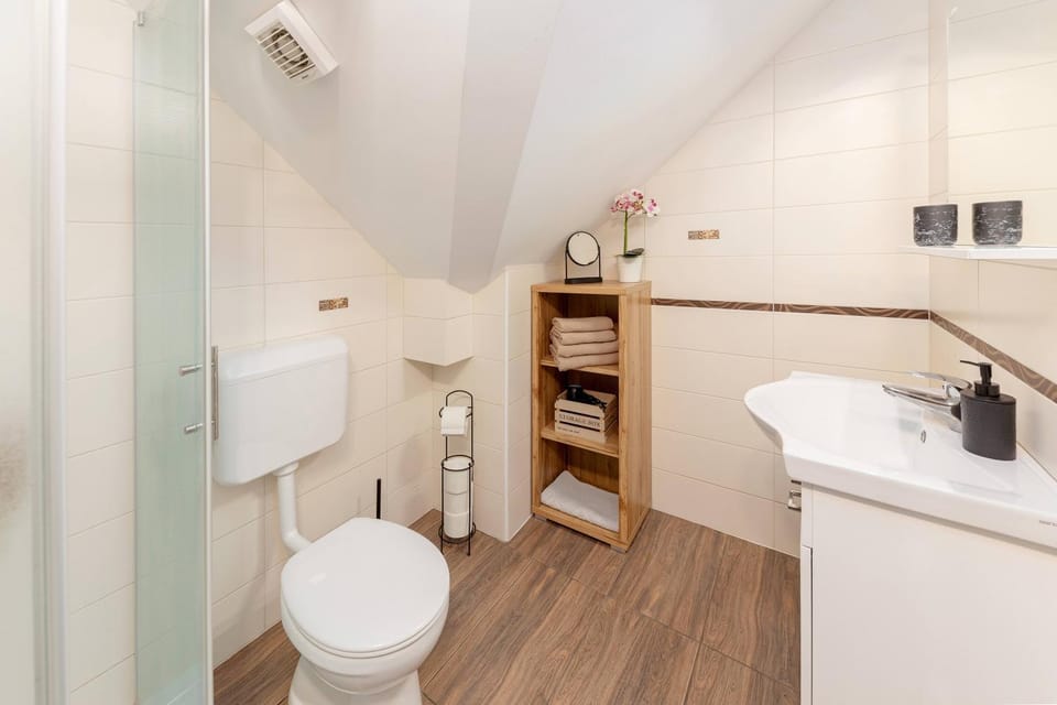 Toilet, Bathroom, towels