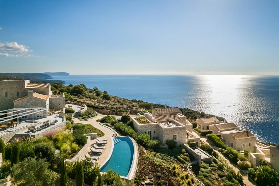 Natural landscape, Bird's eye view, Pool view, Sea view, Swimming pool, Swimming pool