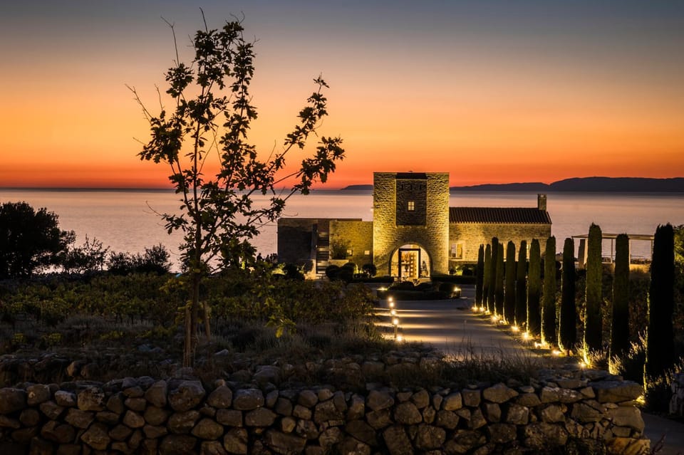 Facade/entrance, Sunset