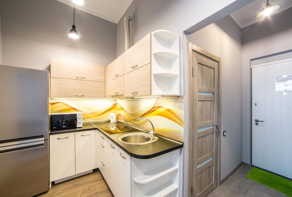 Kitchen or kitchenette, Living room, Communal kitchen