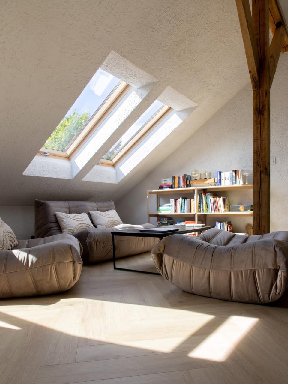Library, Living room, Photo of the whole room, Seating area