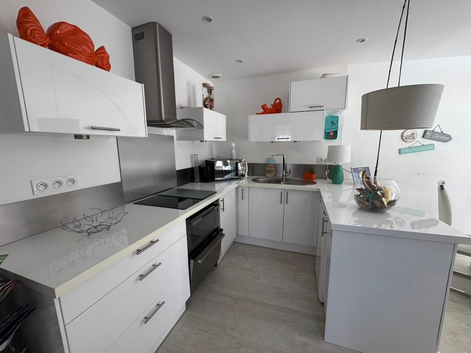 Kitchen or kitchenette, dishwasher, oven