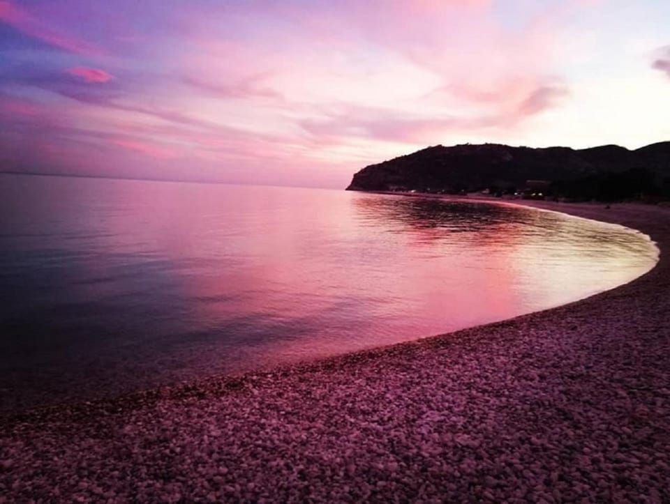 Natural landscape, Beach, Sunset