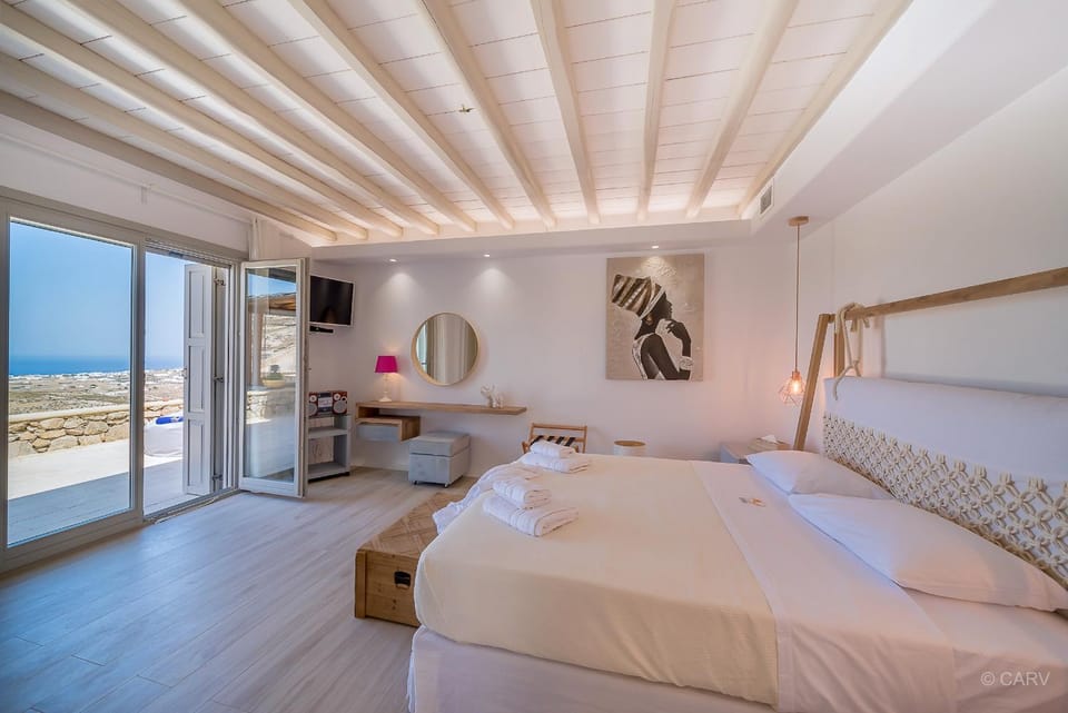 Bed, Photo of the whole room, Bedroom, Sea view