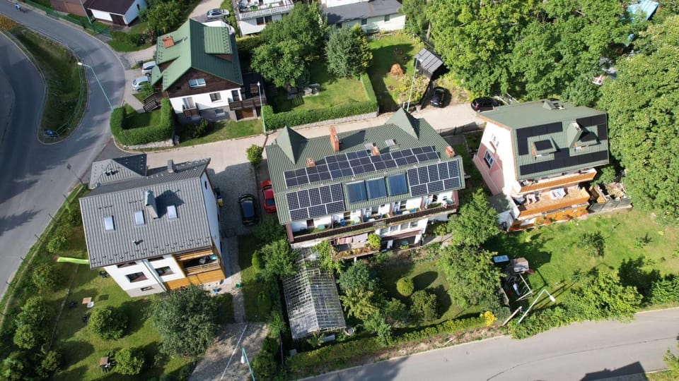 Property building, Day, Neighbourhood, Natural landscape, Bird's eye view, View (from property/room), Balcony/Terrace, Balcony/Terrace, Street view, Location