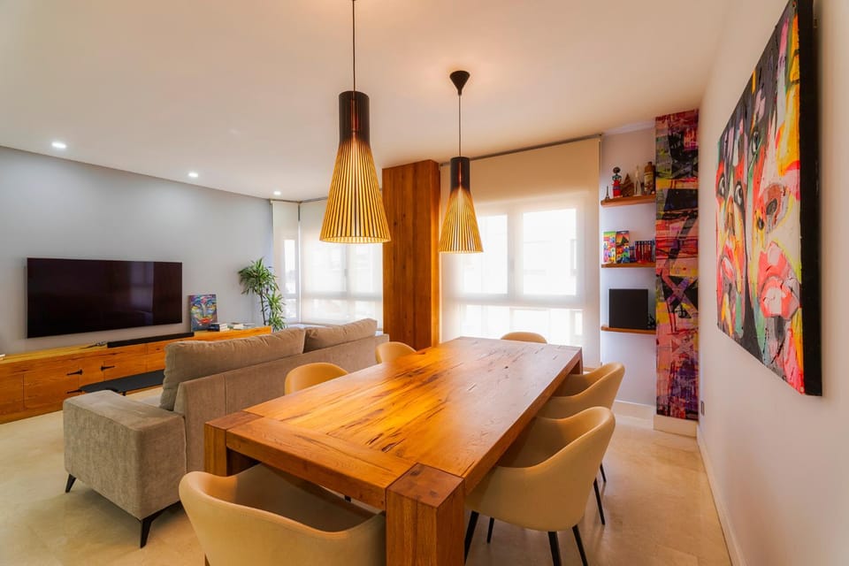 Living room, Seating area, Dining area