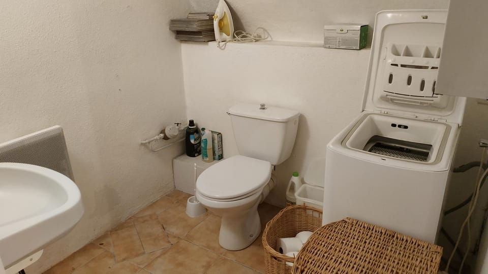 Toilet, washing machine