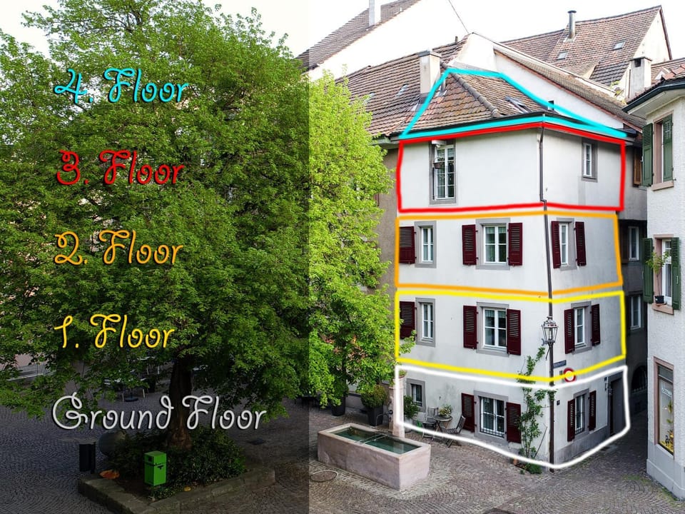 Facade/entrance, Floor plan