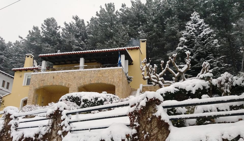 Property building, Natural landscape, Winter