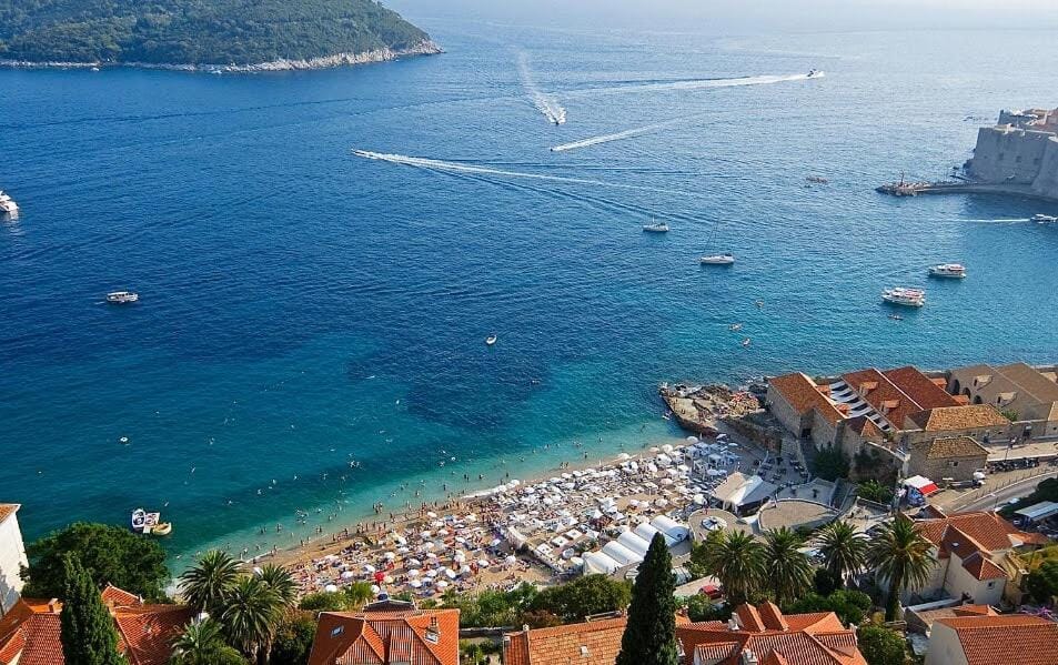 Beach, City view, Sea view