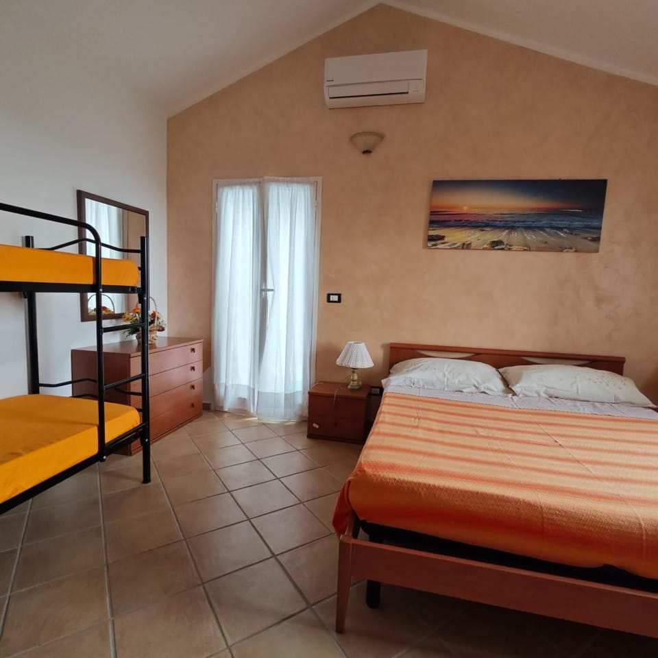 Bed, bunk bed, air conditioner