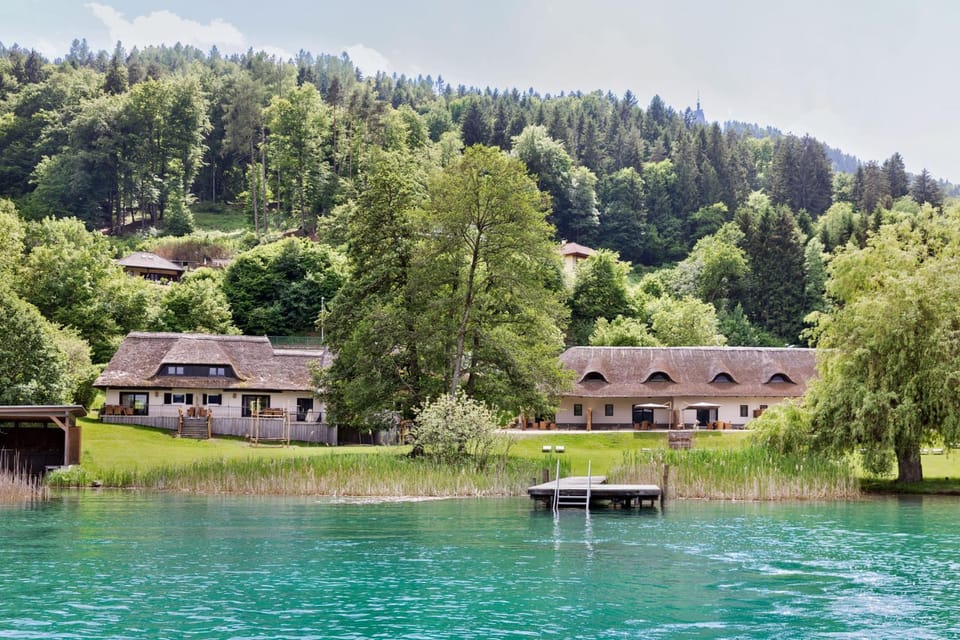 Property building, Spring, Day, Natural landscape, Lake view
