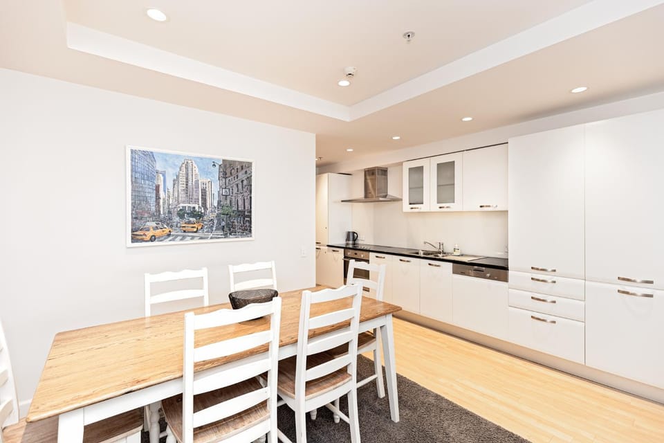 Living room, kitchen