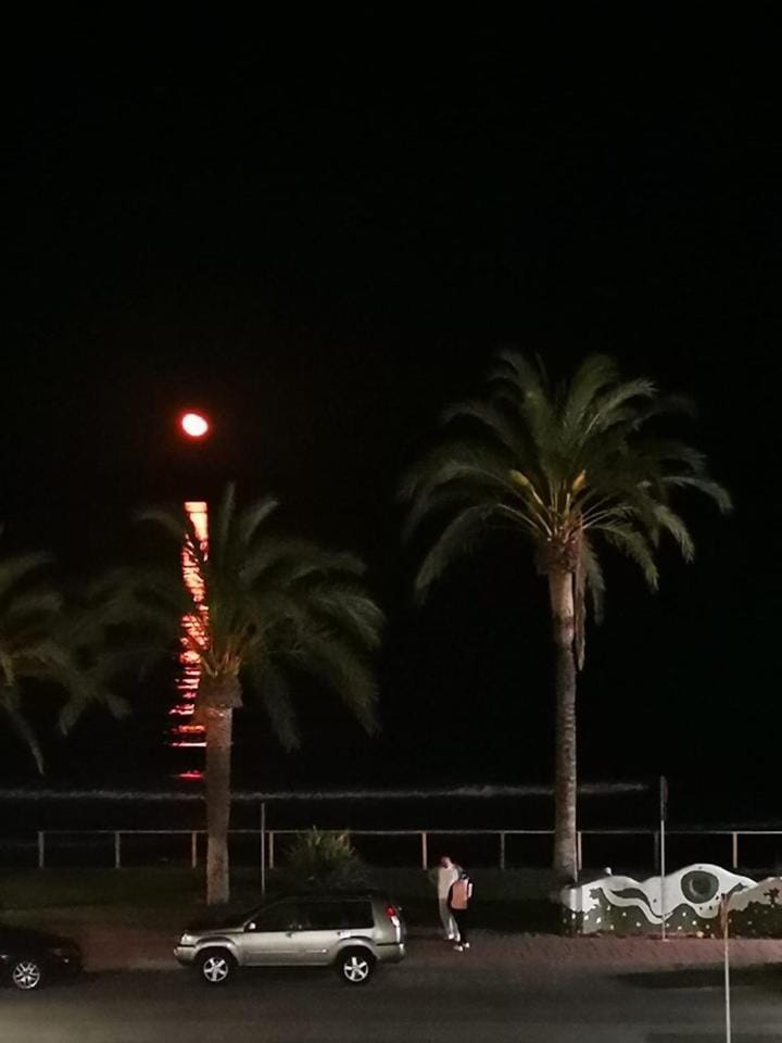 Night, Beach, Sea view