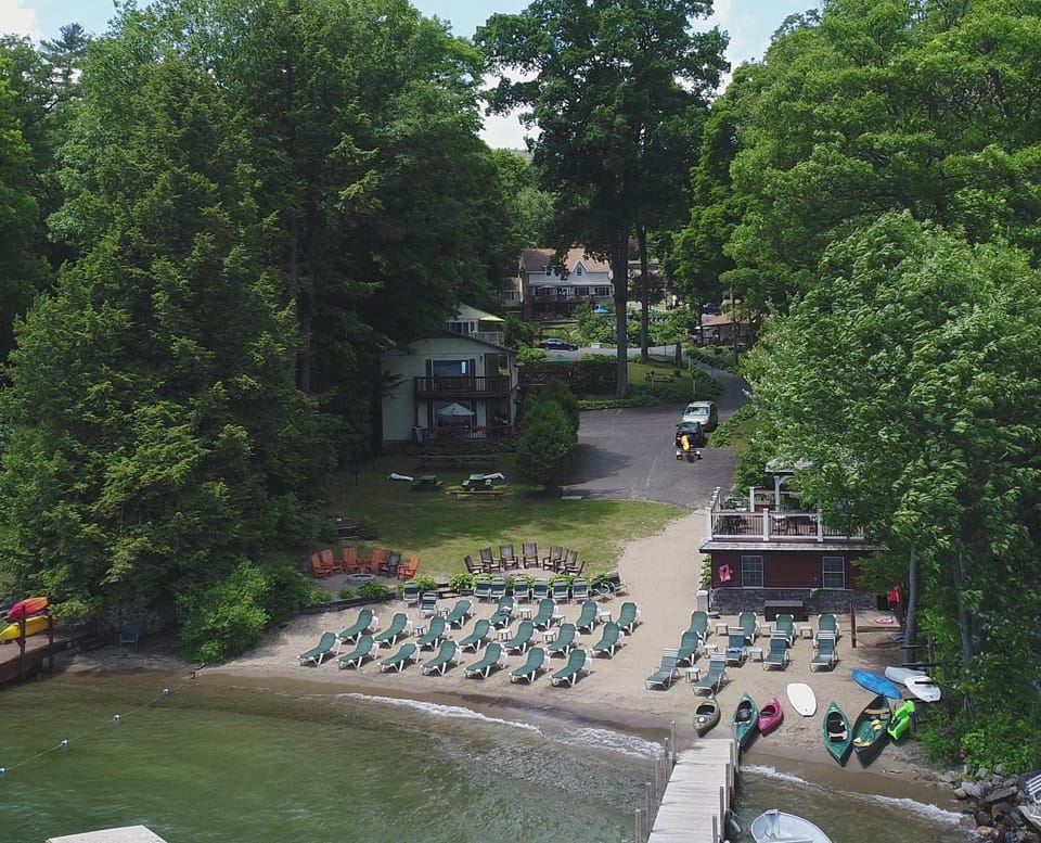 Bird's eye view, Beach, Canoeing, Lake view