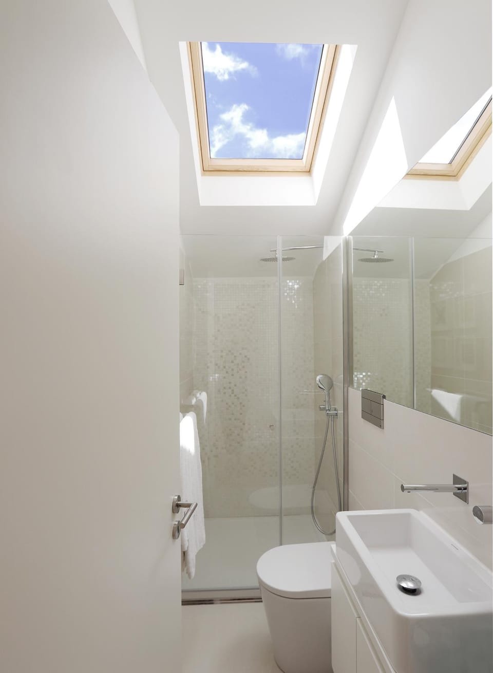 Shower, Toilet, towels