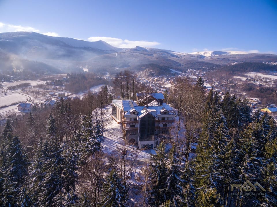 Day, Neighbourhood, Natural landscape, Bird's eye view, Winter, Mountain view