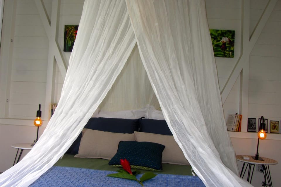 Or bleu-Bungalow volcan Soufriere-Vue sur mer House in Leeward Islands