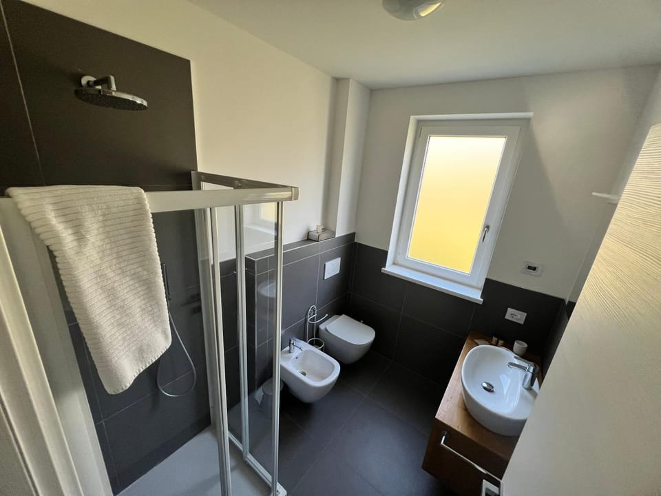 Shower, Toilet, Bathroom, towels