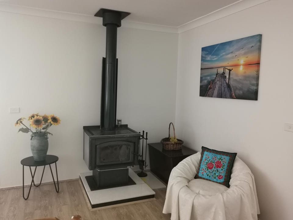 Living room, fireplace