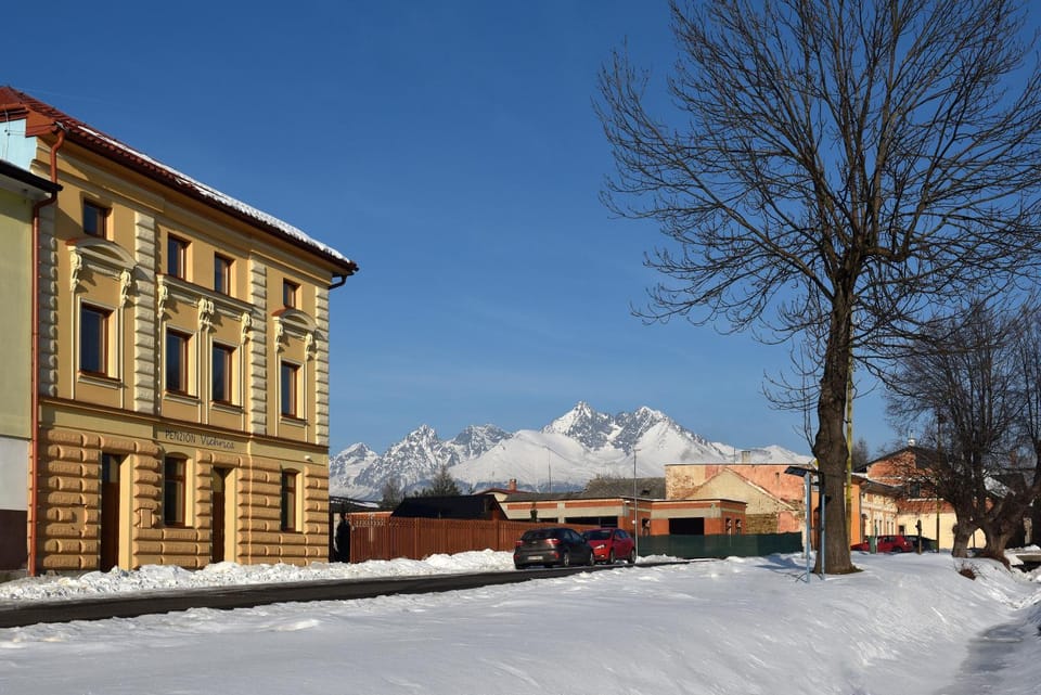 Property building, Natural landscape, Winter, Mountain view