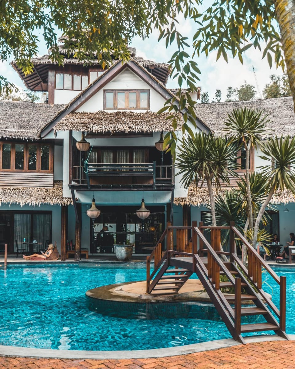 Facade/entrance, Pool view, Swimming pool