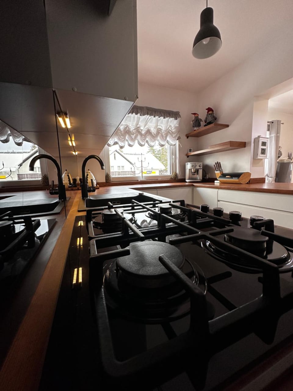 Kitchen or kitchenette, dishwasher, microwave, oven, stove, kitchen