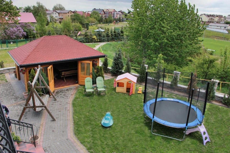 Property building, Bird's eye view, Children play ground, Garden view