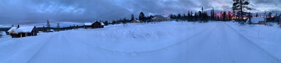 Winter, Landmark view, Sunset