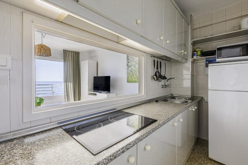 A&N Beachfront Sea View Studio with Terrace Apartment in Torre del Mar