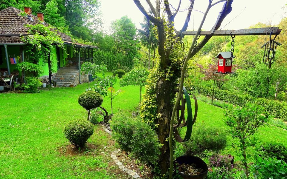 Property building, Garden view