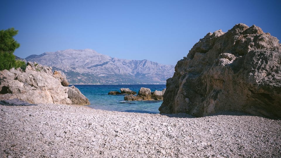 Natural landscape, Beach, Mountain view, Sea view