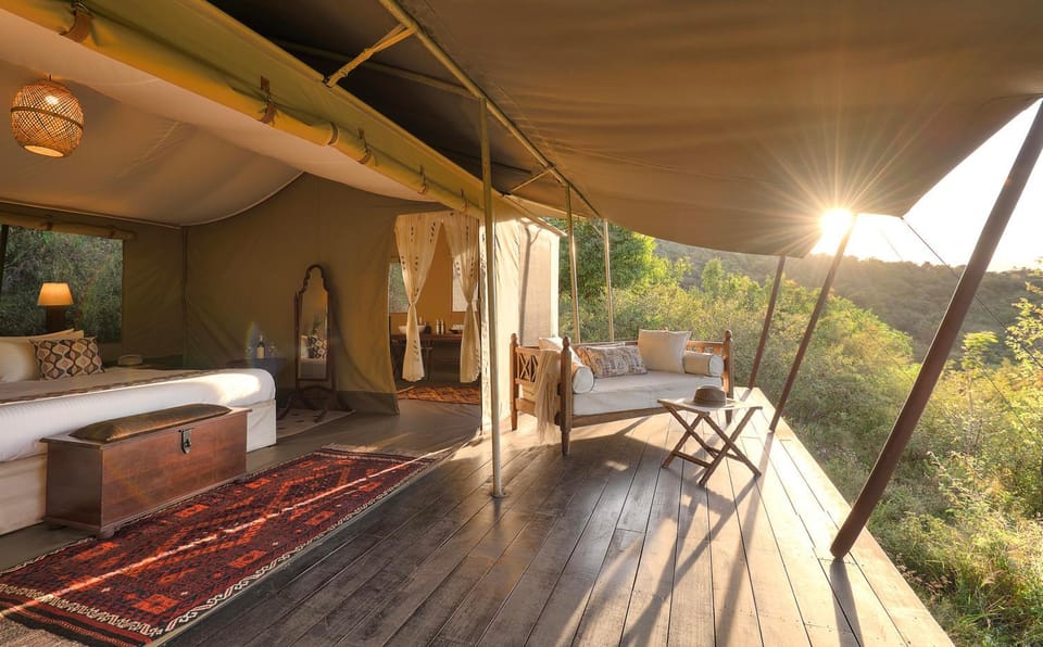 Entumoto Safari Camp - Masai Mara Luxury tent in Kenya