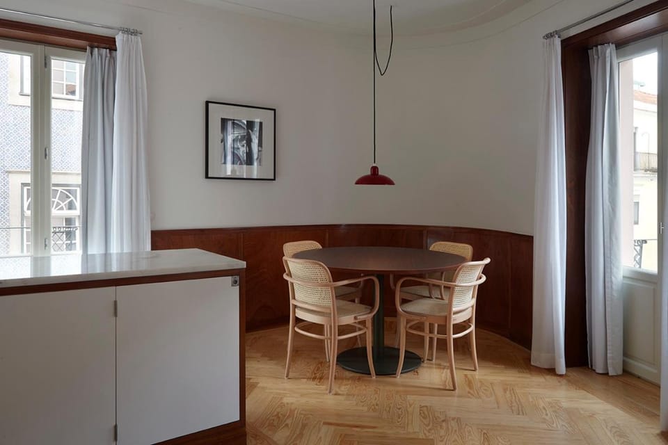 Kitchen or kitchenette, Living room, Dining area