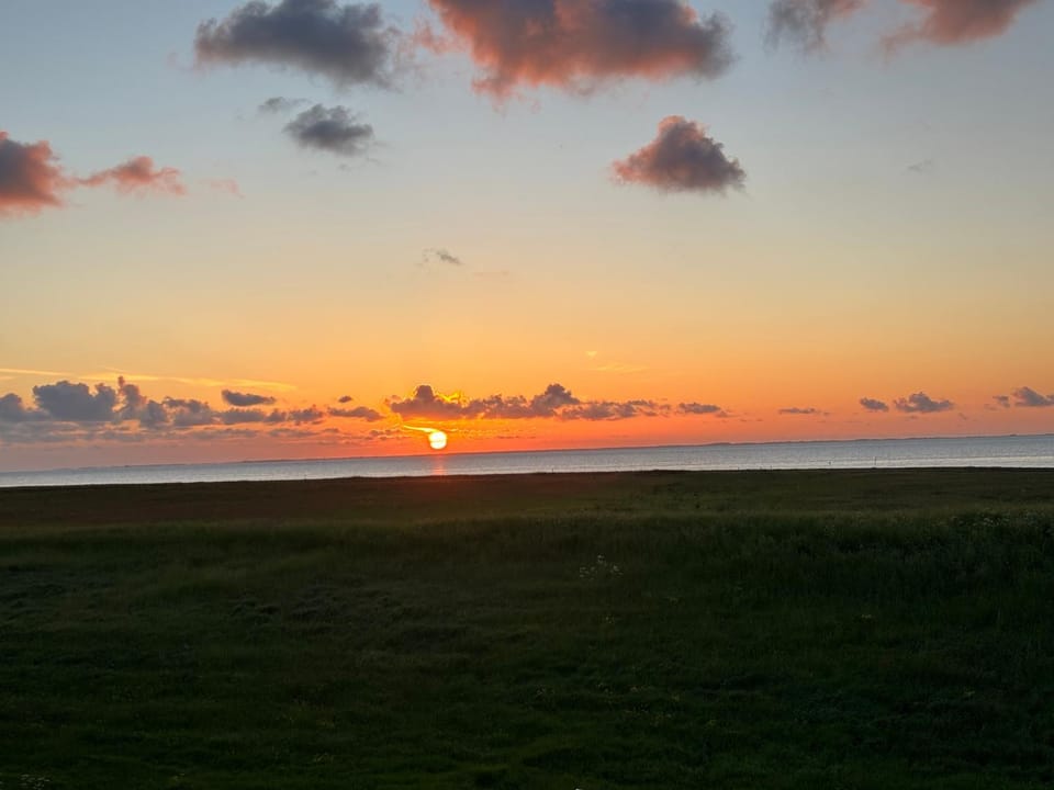 Natural landscape, Sea view, Sunset