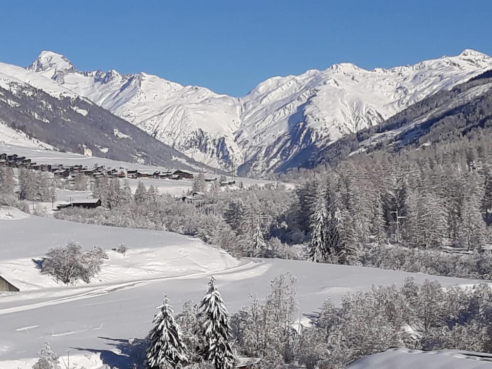 Natural landscape, Winter, Mountain view