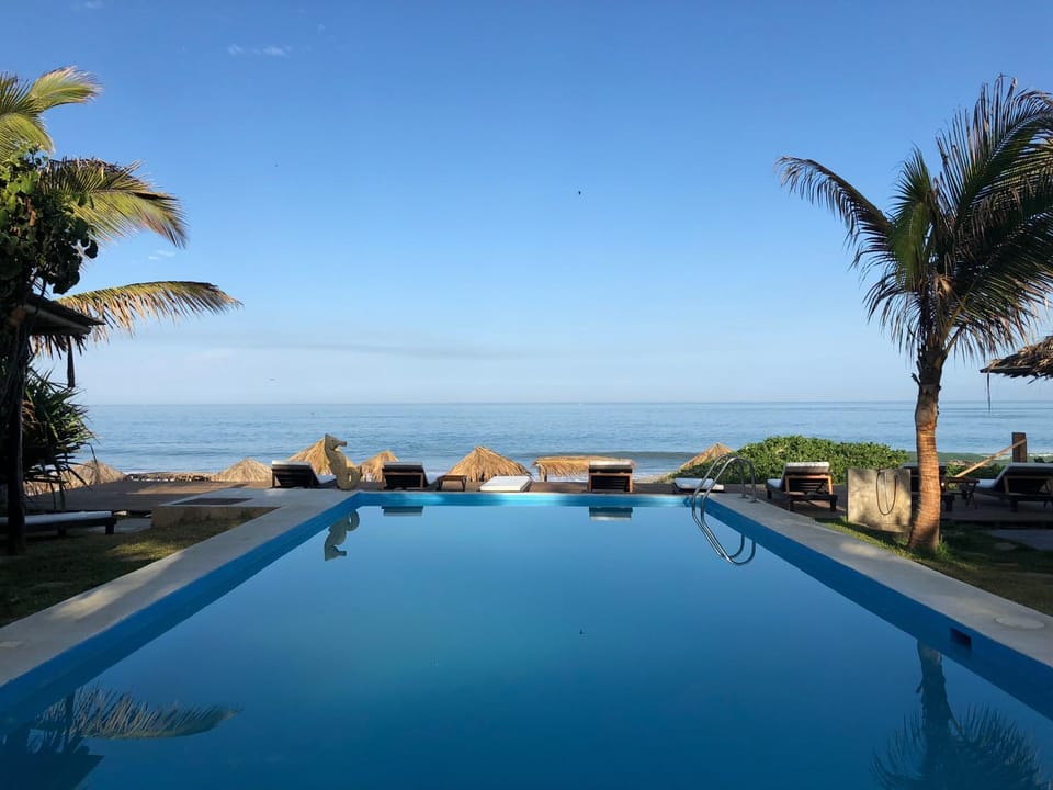 Pool view, Sea view, Swimming pool