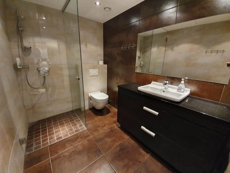 Shower, Toilet, towels