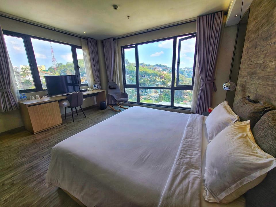 Bed, Natural landscape, Bedroom