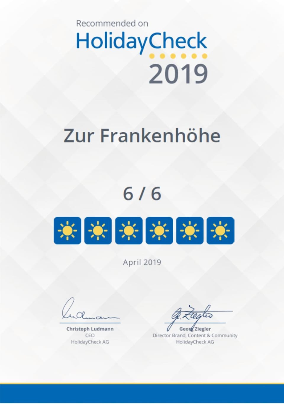 Certificate/Award