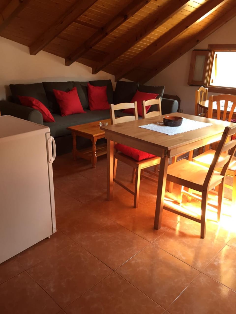 Kitchen or kitchenette, Living room, Dining area