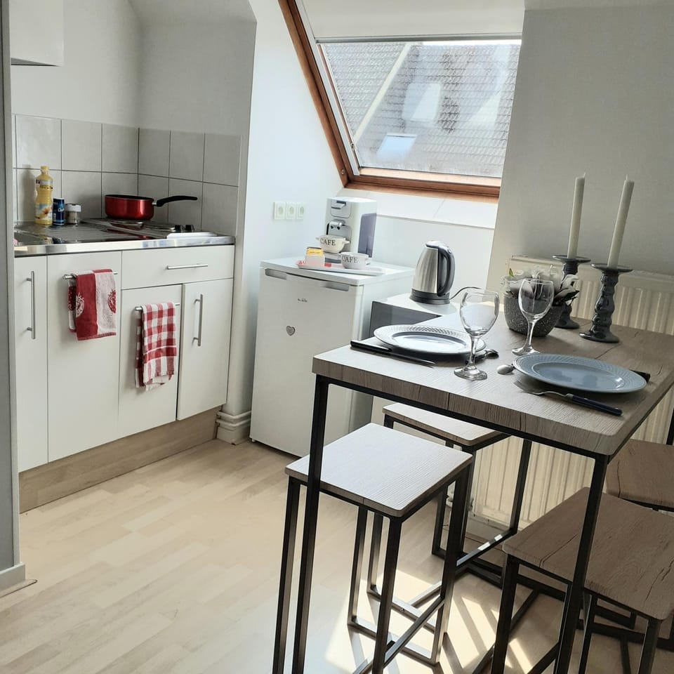 Coffee/tea facilities, Dining area, minibar, stove
